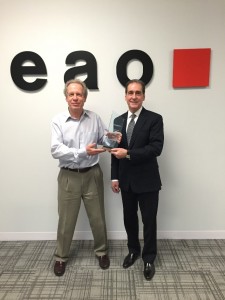 (From left) Gray Perrin, regional sales manager, EAO Corporation; Lance A. Scott, president, EAO Corporation